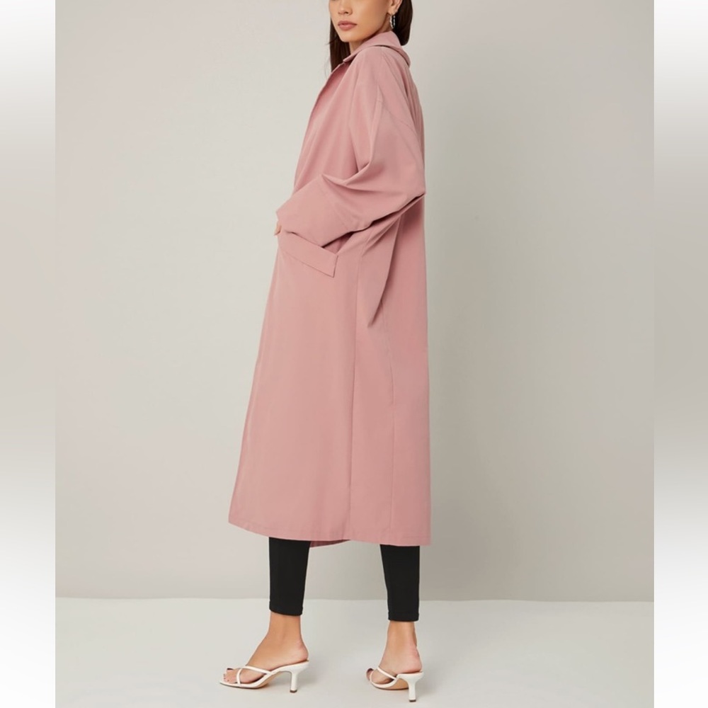 Long Light Pink Coat